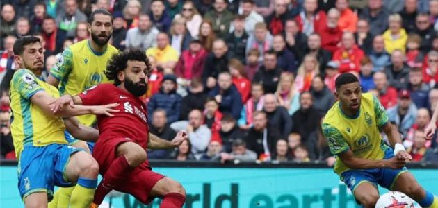 محمد صلاح رجل مباراة ليفربول ونوتينجهام في الدوري الإنجليزي